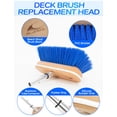 thumbnail image 2 of BLUEWING 8in Deck Brush Head with Hard Bristle Marine Scrubbing Washing Brush Outdoor Boat Cleaning Tools, Blue, 2 of 7