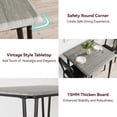 thumbnail image 3 of Small Square kitchen Dinner Table Set,Modern Dinette Set with Cushioned Chairs,Small Kitchen Table Set with 1 Table and 2 Chairs,for Small Space, 3 of 9
