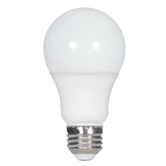 Satco S9704 A19 LED Light Bulbs 10W 120V 90CRI 3000K E26 Medium Base Dimmable (6 Pack)