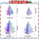 thumbnail image 3 of Juego de 4 adornos navideños acrílicos coloridos | Decoraciones navideñas con efecto espejo, ligeras y colgantes para coronas, repisas, ventanas, centros de mesa, etc., 3 of 9