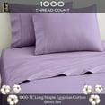 thumbnail image 2 of RV Twin 28” X 80” | 1000-TC Egyptian Cotton Sheet Set 12 inch Deep Pockets - Made for RV - Lilac Color, 2 of 7