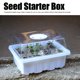 thumbnail image 2 of Maceta para germinación de plantas, juego de 5 bandejas para plántulas, caja de vivero, caja de plántulas con orificio de ventilación, tecnología innovadora, 2 of 12