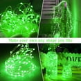 thumbnail image 6 of Solar String Lights for Outside,Copper Wire Solar Fairy Lights 8 Modes Waterproof Outdoor String Lights for Christmas Party Patio Garden Decoration(Green-33FT-100LED), 6 of 6