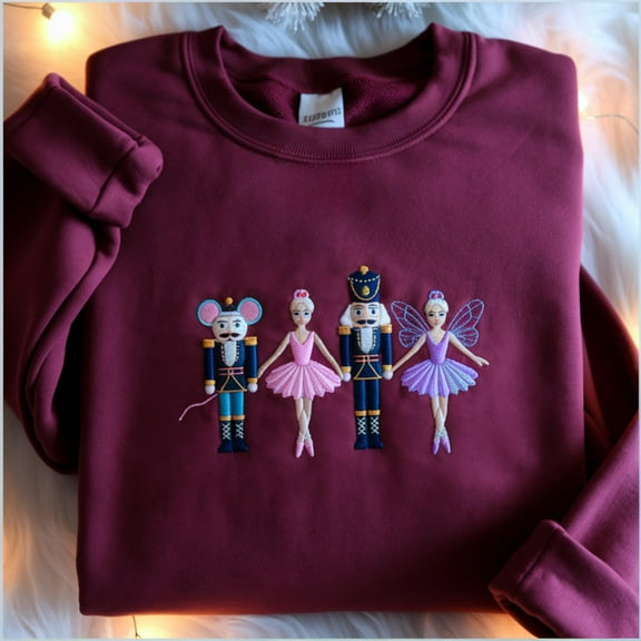 Cute Nutcracker Christmas Sweatshirt, Nutcracker Tshirt, Cute Holiday Gift, Womens Christmas Hoodie, Christmas Gift