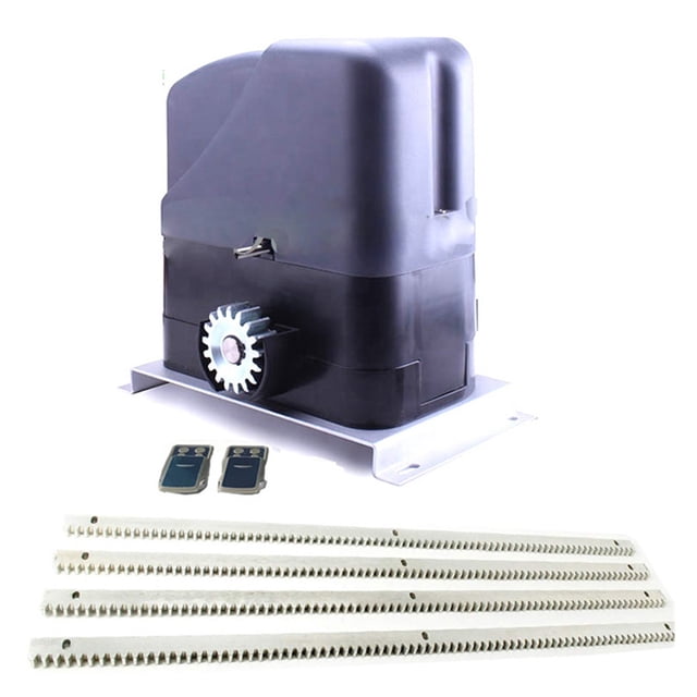 Security Kit DC 12V 800KG Sliding Electric Gate Opener Automatic Motor With 4 Meter Steel Racks ,Ultra-Quiet Operation