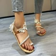 thumbnail image 7 of Wavsuf Flat Sandals for Women Casual Summer White Sandals Shoes Size 4.5, 7 of 7