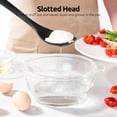 thumbnail image 4 of 600°F Heat Resistant Slotted Spoon: U-Taste 13.6in Solid Kitchen Cooking Spoon, Nonstick BPA Free Large & Long Rubber Utensil for Mixing, Serving, Stirring, Basting, Frying, Draining (Black), 4 of 10