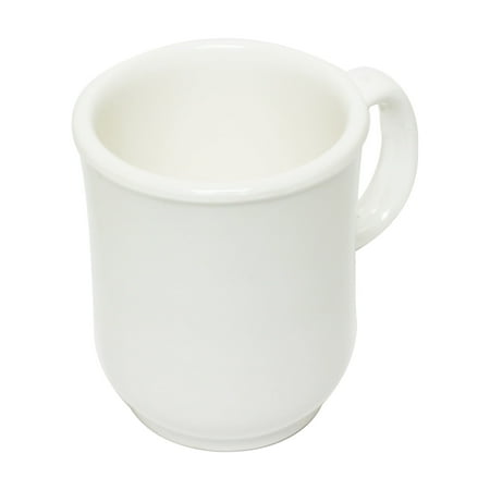 

Excellante Milestone ivory melamine dinnerware collection 8 oz 3 bulbous mug comes in dozen