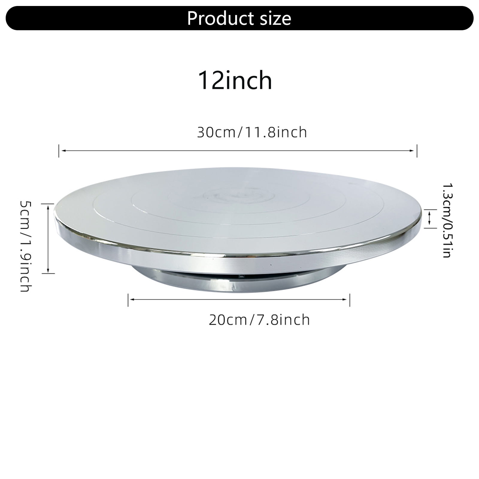 6/8/10/12in Double-Sided Pottery Turnable Wheel Turntable Sculpting Wheel Rotated Turntable Sculpting Pottery Wheel