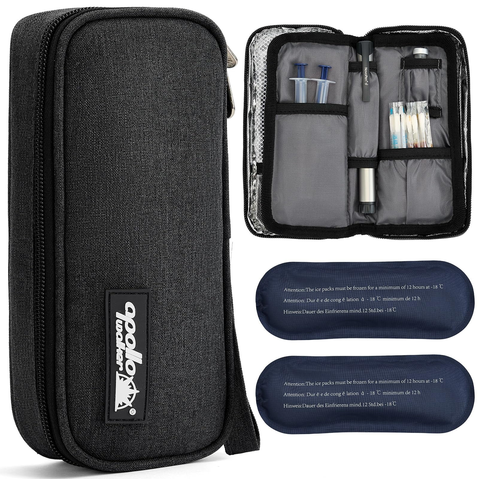 Insulin Travel Cooler Case - Tsa Approved Medication Bag with Ice Packs