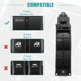 thumbnail image 4 of El interruptor de la ventana eléctrica principal del lado del conductor delantero izquierdo reemplaza el ajuste para Mazda 2 2011-2014 negro, 4 of 9