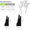 thumbnail image 6 of 5 Pack Artist Gloves for Tablet Digital Drawing Glove Two Thicken Palm Rejection Glove for Graphics Pad (M), 6 of 8