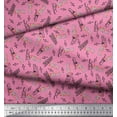 thumbnail image 2 of Soimoi Cotton Cambric Fabric Notes,Piano & Guitar Musical Instrument Print Fabric by The Yard 42 Inch Wide, 2 of 3