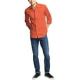 thumbnail image 3 of Ma Croix Mens Premium Dress Shirt Button Down Long Sleeve Collar Solid Casual Slim Fit, 3 of 4