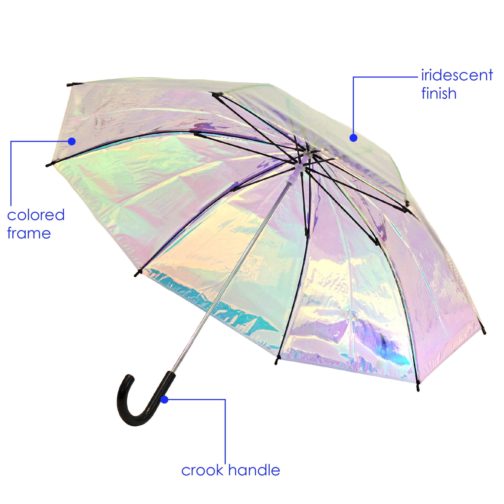 Steve Madden Iridescent Stick Umbrella 