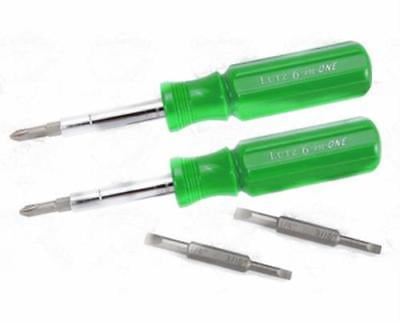 Lutz 6-IN-1G Green Screwdriver 12-Pack Lutz File and Tool