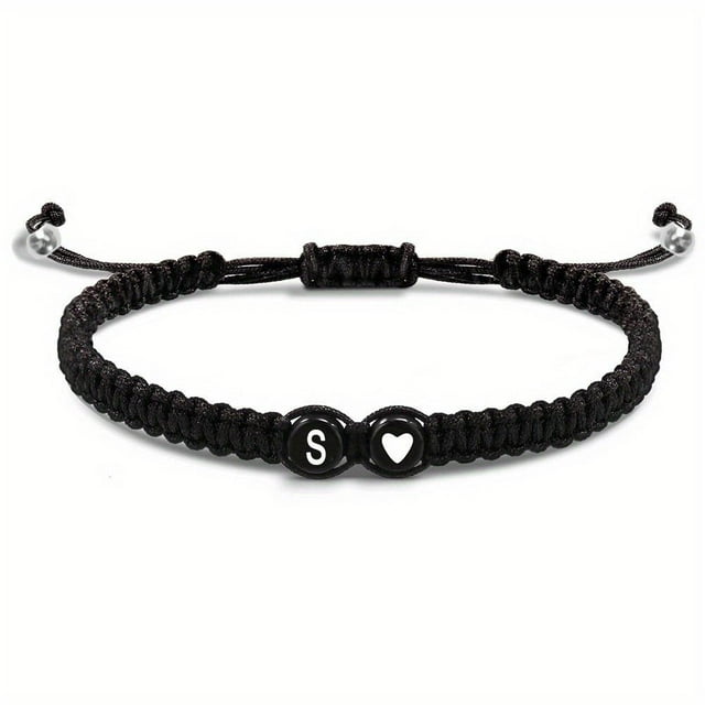 Heart Initial Bracelets 26 Letters Initial Bracelet A-Z Braided Bracelets✨✨ X9E8