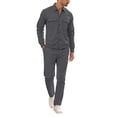 thumbnail image 5 of Miqool Mens 2 Piece Corduroy Outfits Lapel Button Up Shirt Elastic Waist Long Pants Matching Set Casual Shirt and Pants Set S‑3XL, 5 of 6