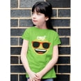 thumbnail image 2 of Hibiscus Tropical Smile Face Graphic T-shirt, 2 of 4