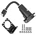 thumbnail image 3 of CARROFIX 4 Flat Truck to 7 Way Round Trailer Light Adapter Reverse Plug with Mounting Bracket, 3 of 4