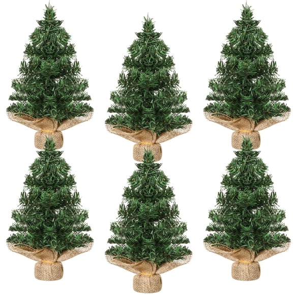 Molinillo de mesa con forma de miniárbol de Navidad artificial, pino de Navidad, 30 cm