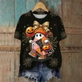 thumbnail image 5 of Leey-World Womens Halloween Shirts Women's T-Shirts Halloween Print Short Sleeve T Shirt Casual Graphic Tee for Women October Top Apparel, 5 of 6