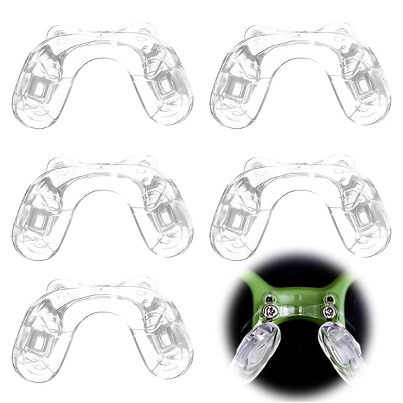HBMYN 5Pcs Eyeglass Nose Pads,U Shape Nose Pads for Glasses,Screw-On Nosepads,Anti-Slip Soft Silicone Nose Pads for Glasses Sunglasses