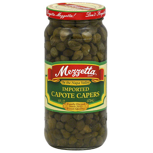 Mezzetta Imported Capote Capers, 16 oz (Pack of 6)