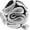 Black/White, variant on Men's Formal Two-Tone Seersucker Rose Flower Lapel Pin: Flower Pin Suit Accessories Pins for Suit or Tuxedo