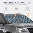 thumbnail image 3 of Kdxio Astronaut Corgi Dog Print 2-Piece Sun Shade Front Windshield - Foldable Car Front Window Sunshades For Most Sedans Suv Truck, 3 of 6