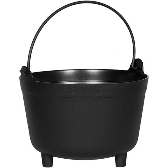 48098 Antique Kettle Planter, 9-Inch, Black