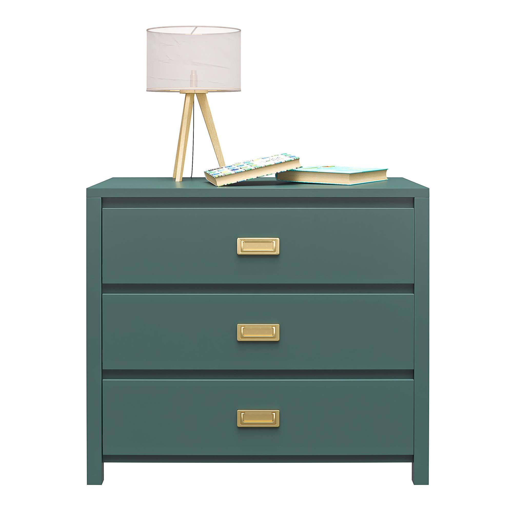 Max & Finn Haven 3-Drawer Kids' Dresser, Hunter Green