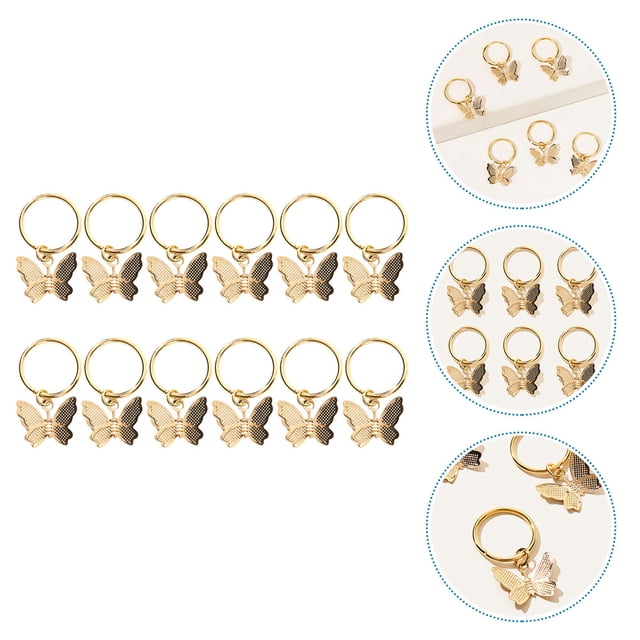 unbranded 12Ud Anillos De Joyería Dorados Para Accesorios Para Uso En Fiestas