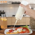 thumbnail image 4 of 3 Pack (8 Oz) Botellas Exprimibles para Condimentos, Dispensador para Salsa Botellas de Plástico para Condimentos con 1 Embudo de Silicona para Ketchup, Salsas, Jarabe, Artes, 4 of 4