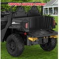 thumbnail image 3 of Lumiparty 24V Electric Ride on Dump Truck for Kids, 2-Seater 4WD Remote Control Car with Electric Dump Bed & Shovel, LED Lights, Music Player, Max Speed 5Mph, for Boys & Girls, Black, 3 of 8