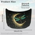 thumbnail image 7 of Uorisanigo Moon Dragonfly Car Hood Cover Removable Car Hood Cover Protector Comfortable Quick Dry Car Hood Flag Cover for Most Automotive Sedans Trucks Pickup SUVs, 7 of 7