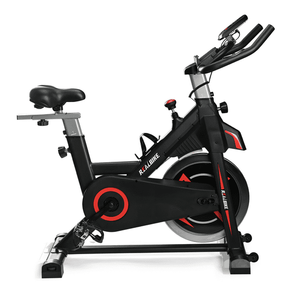 Indoor Cycling Bike - 330 lbs Capacity, Magnetic Stationary Bike with 30 lbs Flywheel, Adjustable Resistance, Comfortable Seat Cushion, Tablet Mount & Cage Pedals – Smooth, Quiet Home Gym Bike