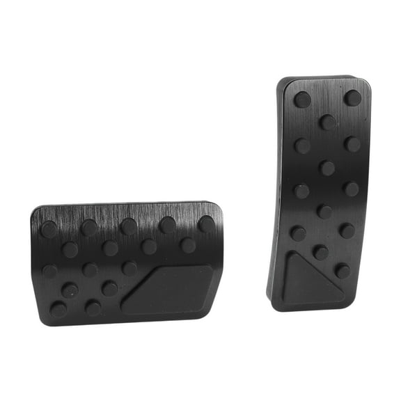 Unique Bargains 1 Set Automatic Foot Pedal Pads Foot Accelerator Pedal Covers for Jeep Wrangler 2018-2024 Aluminum Alloy Black
