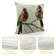 thumbnail image 4 of Awypu  Vintage Watercolor Red Birds Pillow Covers&nbsp;Cardinal Bird Pattern Decorative Pillowcase Decor Home Cushion Cover for Sofa 18x18 Inch, 4 of 5