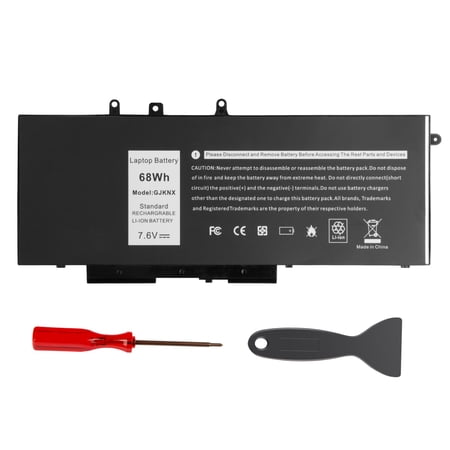 68WH GJKNX Battery Replacement for Dell Latitude 5480 5580 5490 5491 5580 5590 5591 5280 5288 5488 5491 5495 E5480 E5580 E5490 E5590 Precision 3520 3530 Series GD1JP 0GD1JP DY9NT 5YHR4 451-BBZG