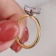 thumbnail image 4 of vylahjewellery Women’s Minimalist Radiant Cut Moissanite Wedding Ring Luxury Proposal Ring Dainty Solitaire Engagement Ring Elegant Proposal Rings, 4 of 5