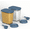 Blue, variant on Fazzn Dog Food Storage Container, Up to 31L, Attachable Wheels, For Dog Cat Bird and Other Pet Food Storage Bin, Keep Fresh, Easy Mobility - Blue.Independence Day