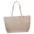 thumbnail image 4 of OFFIGAM Women's Beige Straw Tote Bag - Stylish Outdoor Travel & Party Handbag, Lightweight and, 4 of 7