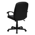 thumbnail image 6 of Flash Furniture Mid-Back Black Leather Executive Swivel Office Chair with Rounded Back and Arms, 6 of 7