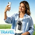 thumbnail image 3 of TNYXORIX Portable Handheld Personal Fan with Ice Cooler,Rechargeable 199 Speed Mini Table Pocket Fan 15000 RPM,up to 20Hrs Cooling,for Outdoor,Office,Camping,Hiking Travel-Black, 3 of 9