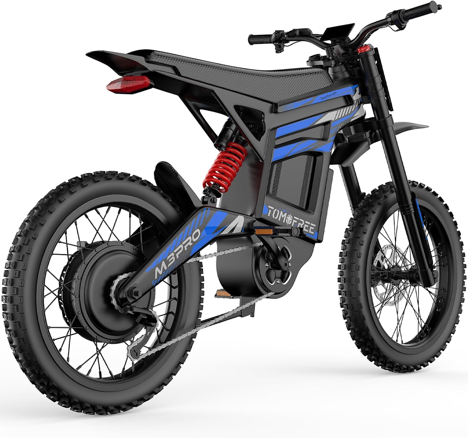 Electric Dirt Bike, Peak 6500W Motor, Max 50MPH/80Miles Electric Motorcycle for Adults, 72V/30AH Electric Bike, 4-Piston Hydraulic Disc Brakes, 5A Fast Charging 19'' Off-Road Tire for All Terrain