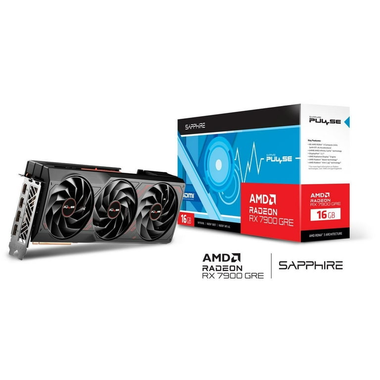 SAPPHIRE PULSE Radeon RX 7900 GRE 16GB GDDR6 Graphics GPU, PCI SAPPHIRE PULSE Radeon RX 7900 GRE 16GB GDDR6 Graphics GPU, PCI