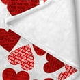 thumbnail image 3 of Love Valentines Throw Blanket, Red Pink Hearts Blankets and Throws, Romantic Throws Super Soft Warm Cozy Flannel Blankets for Bed Couch Sofa, 50x60 Inches, 3 of 6