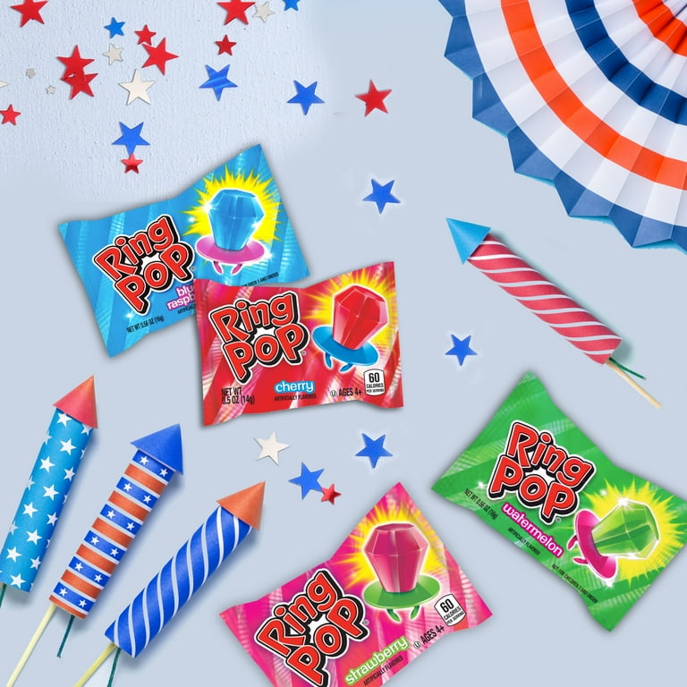 Ring Pop Candy Lollipop Sucker, Assorted Flavors, 0.5 Oz - Walmart.com