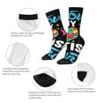 thumbnail image 3 of Picia I Love My Autism Print Athletic Socks for Men & Women – Cushioned Moisture-Wicking Crew Socks for Sports, Running, and Training, Soft & Breathable Size 5-11, 3 of 6